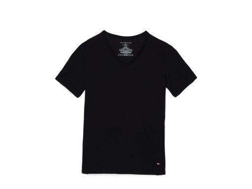 Tommy Hilfiger Cotton Stretch Short Sleeve V-Neck 3-Pack Black