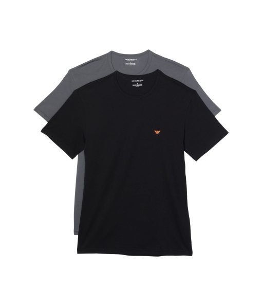 Emporio Armani Pure Cotton 2-Pack T-Shirt Black/Anthracite