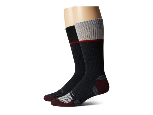 Carhartt FORCE® Midweight Steel Toe Crew Socks 2-Pack Assortment #4