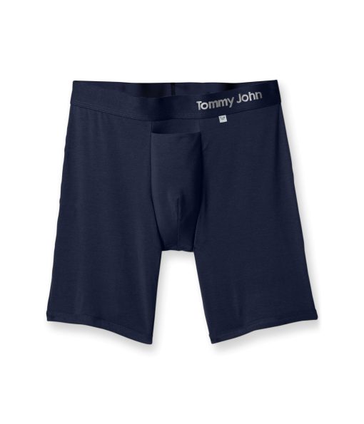 Tommy John Cool Cotton Hammock Pouch Boxer Brief 8" Navy