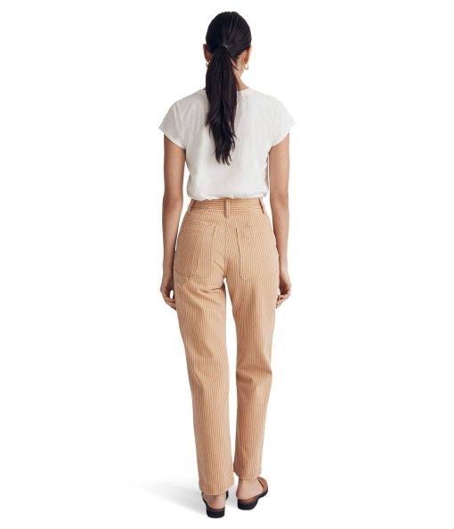 Madewell Perfect Vintage Straight Jeans with Novelty Pocket in Earthen Gold Earthen Gold