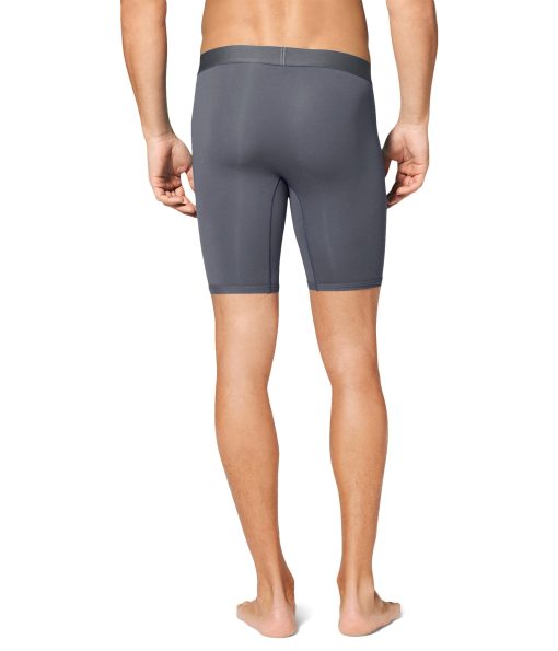 Tommy John Cool Cotton Boxer Brief 8" Iron Grey