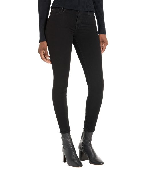 7 For All Mankind B(air) The Ankle Skinny in Rinse Black Rinse Black