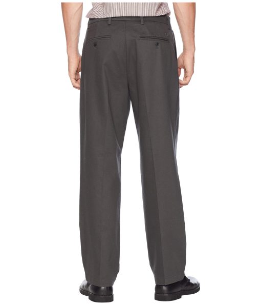 Dockers Relaxed Fit Signature Khaki Lux Cotton Stretch Pants D4 - Pleated Steelhead