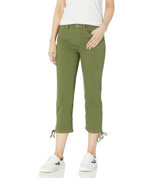 NYDJ Women's Capri Jeans with Drawcord Hem Olivine