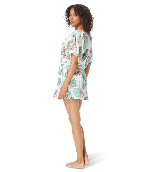 COCO REEF Tropical Lotus Cover-Up Dress Ivory