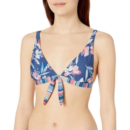 Splendid Women's Standard Front Tie Swimsuit Bikini Top Painted Desert Floral