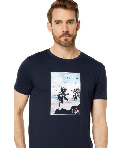 Nautica Sustainably Crafted Beach Vibes Graphic T-Shirt Navy Seas