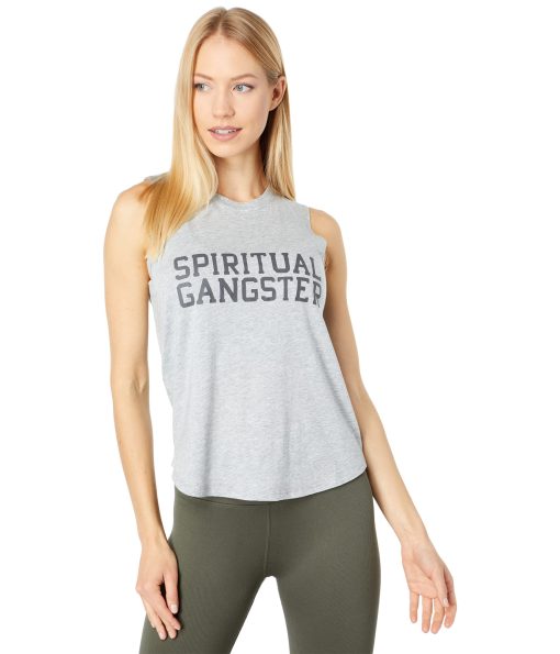 Spiritual Gangster Muscle Tee Heather Grey 2