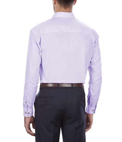 Kenneth Cole Unlisted Men's Dress Shirt Regular Fit Solid Lilac