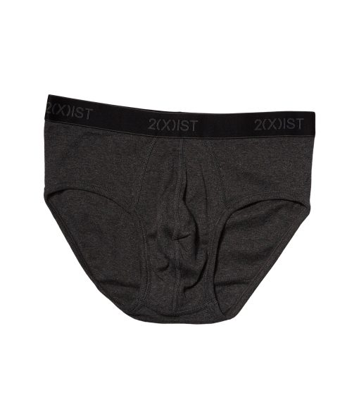 2(X)IST 3-Pack ESSENTIAL Contour Pouch Brief Black/Charcoal Heather/Red